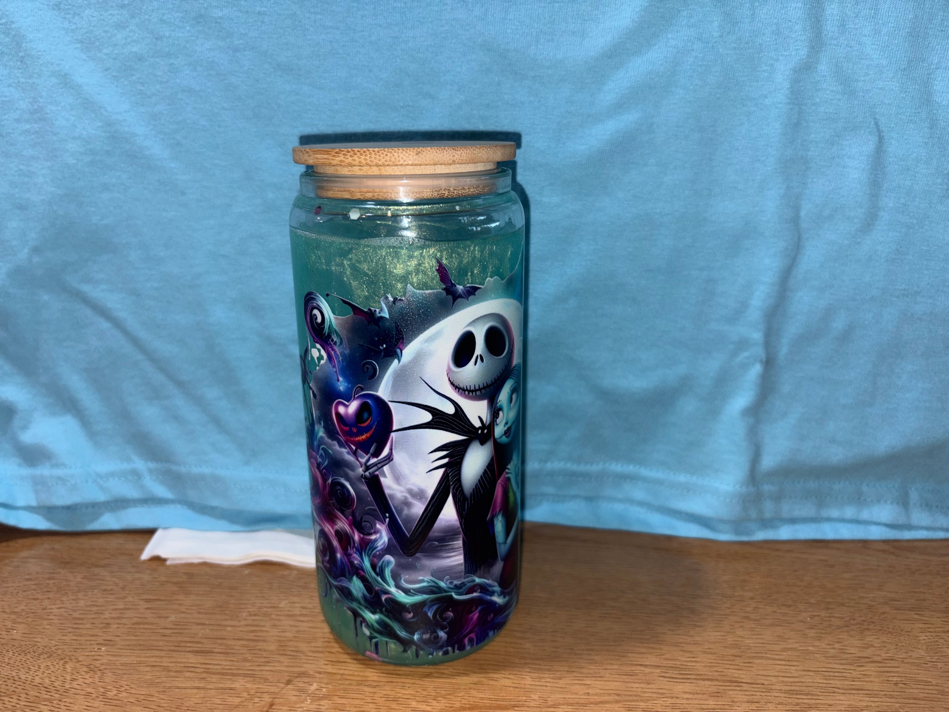 Snowglobe glass tumbler