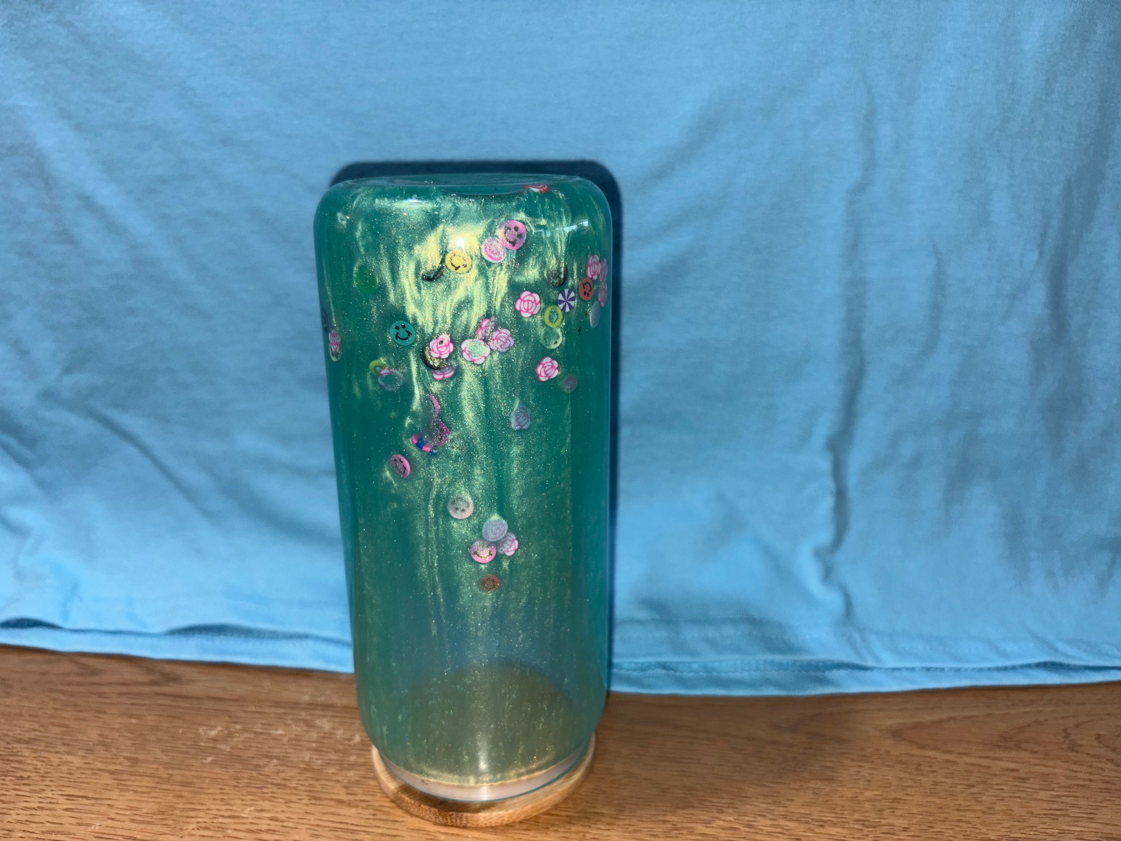 Snowglobe glass tumbler