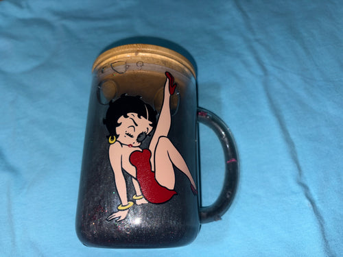 Glass tumblers mugs snowglobe
